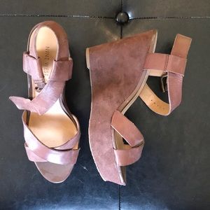 Summer Leather/ Suede wedges